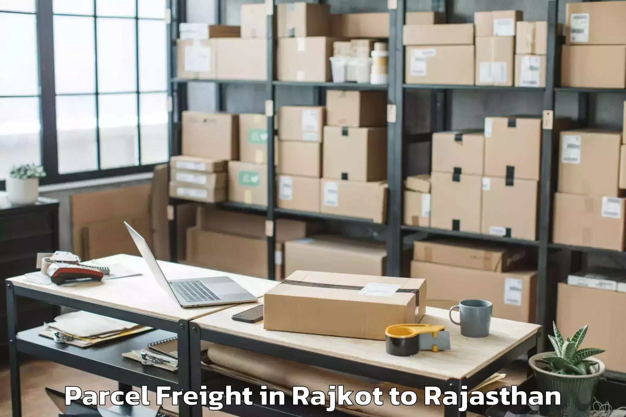 Book Rajkot to Bhasawar Parcel Freight